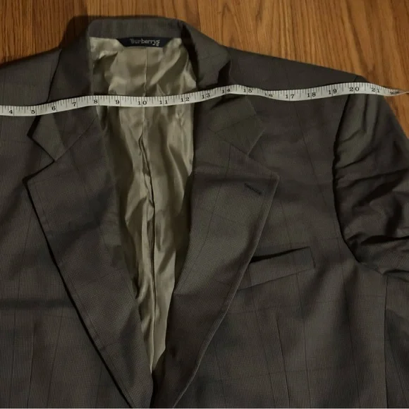 Burberrys Men’s Sport Jacket 100% Wool Vintage Gray‎ Coat Old Money Luxury